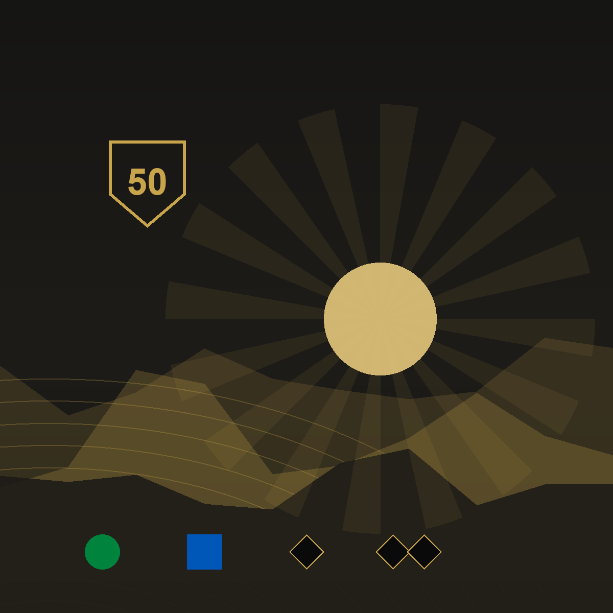 frAIdays Winter 2026–27: a charcoal-and-gold Sierra and Gold Rush-inspired graphic with trail-rating symbols for breakout rooms.